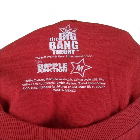 Big Bang Theory Bazinga Sheldon Face T-Shirt Tee M - Picture 2 of 6